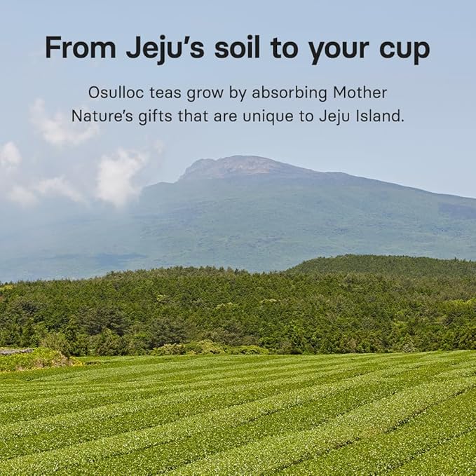 OSULLOC Yuja Earl Grey (Natural bergamot flavor, Yuju), USDA Organic, Premium Teabags from Jeju Island, 20 count, 1.41 oz, 40g