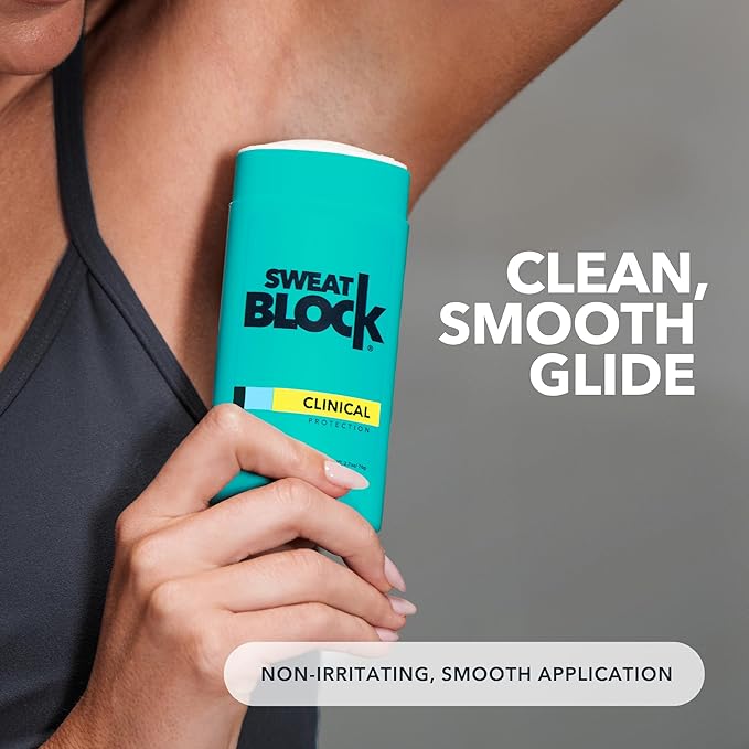 SweatBlock Clinical Strength Deodorant and Antiperspirant for Men and Women Coastal Fresh Scent 2 Pack 48 Hour Protection Against Odor and Excessive Sweat Ideal for Active Lifestyles and Daily Use