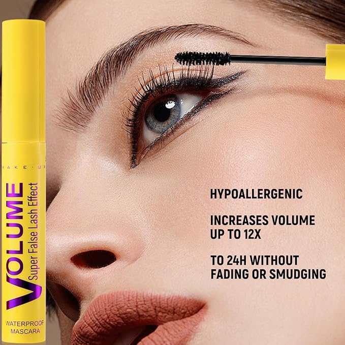 Bubble Mascara, Well-Defined Lashes And Enhances The Natural Look, Waterproof, Smudge-Proof, Waterproofcan Be Layered To Boost Curl (2PCS)