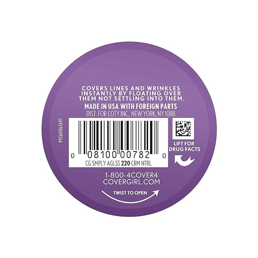 COVERGIRL & Olay Simply Ageless Instant Wrinkle-Defying Foundation, Creamy Natural 0.44 Fl Oz (Pack of 1)