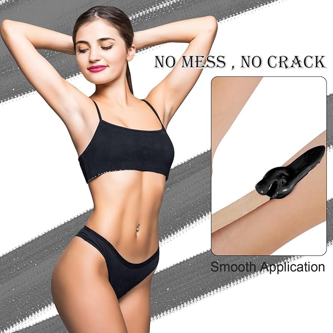 Smooth Hard Wax Beads Bulk - Professional Hair Removal Wax Kit for Coarse Hair & Sensitive Skin - Low Temperature, Painless Brazilian, Bikini, Face, Body Home Use (5lbs, Natural Pearl)