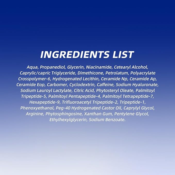 Eye Cream for Wrinkles & Crows Feet - with Essential Ceramides, Peptides & Caffeine & Niacinamide - Reduce Puffiness & Bags Under Eyes, Under Eye Cream for Women & Men, 0.5 Oz