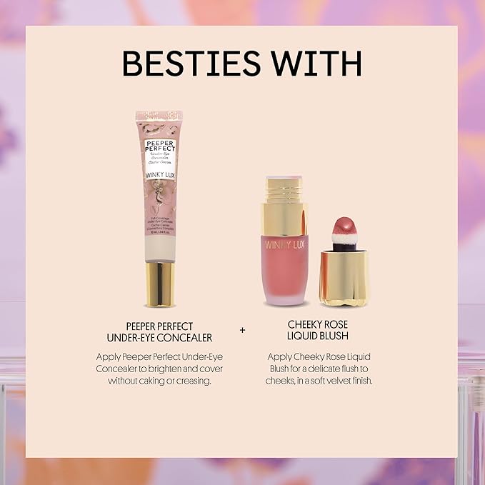 Winky Lux Muse Very There Lip Oil - Hydrating Nude Pink Tint with Jojoba Oil, Non-Sticky Glossy Lip Oil, Tinted Pink Gloss for Juicy Lips & Soft Vanilla Scent