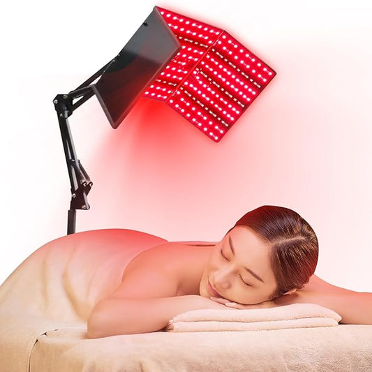 Red Light Therapy for Face and Body, Red Infrared Light Therapy Lamp with Stand Led 660nm Red Light-Therapy & 850nm Infrared Light Device for Body