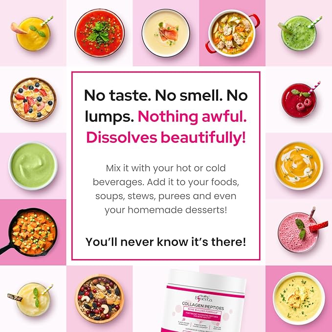 FORTIBONE Collagen Peptides Essential Bone Builder Hydrolyzed Collagen Powder for Women & Men, Clinically-Supported for Bone Strength & Density, Gluten Free & Dairy Free - Unflavored (30 Servings)