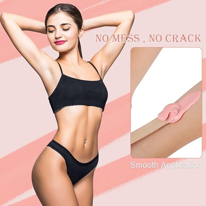 Smooth Hard Wax Beads Bulk - Professional Hair Removal Wax Kit for Coarse Hair & Sensitive Skin - Low Temperature, Painless Brazilian, Bikini, Face, Body Home Use (5lbs, Natural Pearl)