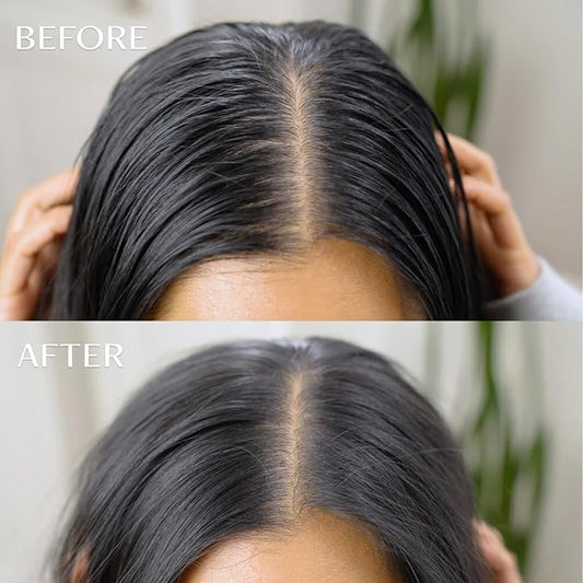 m'chel Day After Brush Dry Shampoo 0.45oz, Refillable Powder Dry Shampoo, Deodorizes and Absorbs Oil (ginger, pomegranate, and peony)