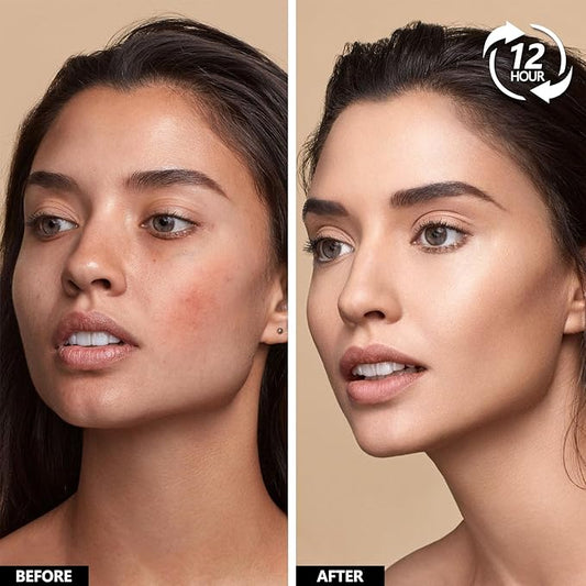 Anglicolor Mushroom Head Air Cushion CC Cream Full Coverage,Face Makeup Cushion Foundation Long Lasting,BB Cream Even Skin Tone for Oily & Combination Types (01)