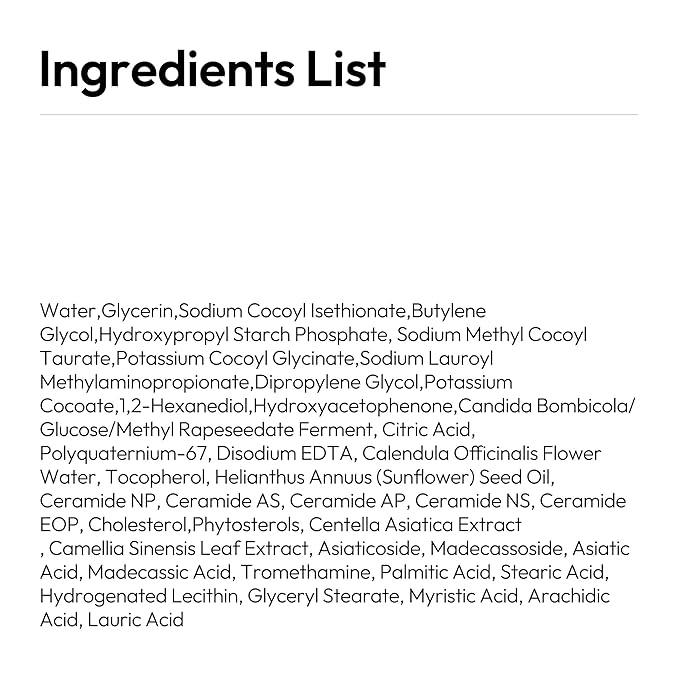 LAYERLAB Korean Face Wash with 5 Ceramides | Hydrating Low pH Cream Foam Cleanser for Sensitive Skin | Helps Support Moisture Barrier, Non-Drying, For All Skin Types 100ml 5.07 fl oz (White)