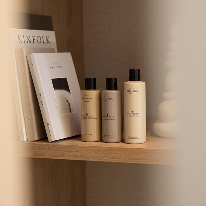 Fresh Linen Conditioner | Dutch Made & Formulated | Moisturizing & Repairing Conditioner for Dry, Damaged Hair | Uplifting Bergamot, Jasmine & Rose Scent |750 ml