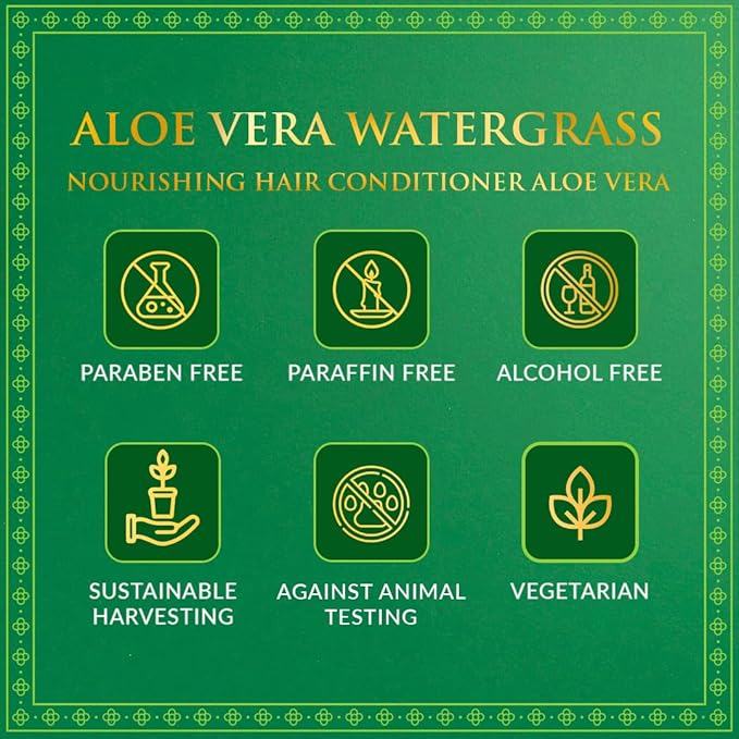 SPA CEYLON Aloe Vera Watergrass Nourishing Hair Conditioner | Nourishes Strengthens and Boosts Volume for Thin Weak and Fragile Hair
