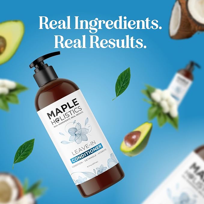 Leave In Conditioner for Dry Damaged Hair - Ultra Moisturizing Deep Conditioner for Dry Damaged Hair and Frizz Control with Silk Amino Acids - Smoothing Leave In for Curly Hair Moisturizer