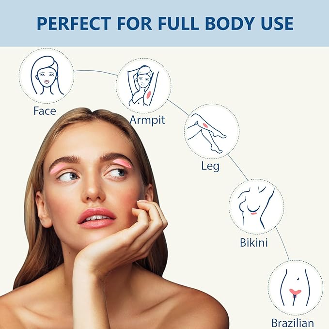 Hard Wax Beads, Yovanpur 10.5oz Waxing Beans for Hair Removal, Brazilian, Bikini, Face, Eyebrows, Underarms, Chest, Back, Legs, Wax Refill for Women & Men, Pack of 3