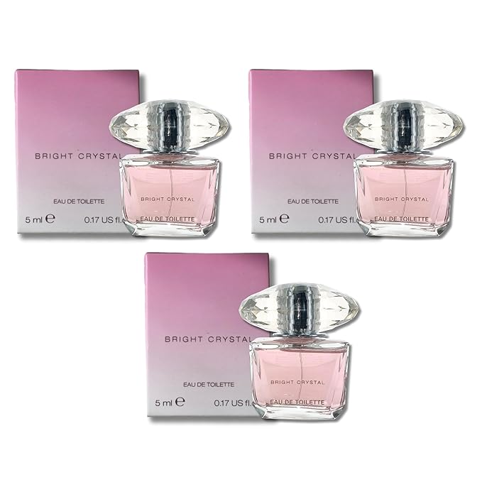 Bundle β Bright Crystal Mini Perfume Trio Set for Women (3 x 0.17 oz) β Elegant Travel-Size Fragrances Gift Set