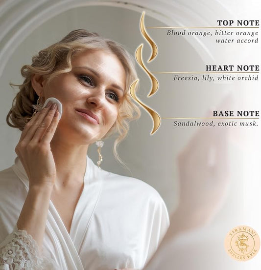 Shelley Kyle Tiramani Talc Free Shimmer Powder, Body Powder, Dusting Powder, Leaves Skin Soft, Dry, Smooth, and Shimmering, 48g