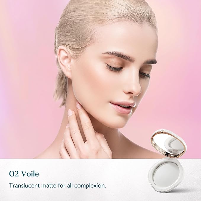 Florasis Flawless Jade Breathable Color Correcting Pressed Powder (02 Voile, 1 Count)