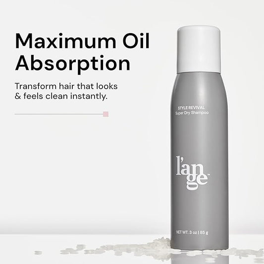 L'ANGE HAIR Style Revival Super Dry Shampoo Spray | Refreshes Hair and Absorbs Oil | Volumizing Dry Shampoo | Adds Texture and Body for Styling | Dry Hair Shampoo For Women