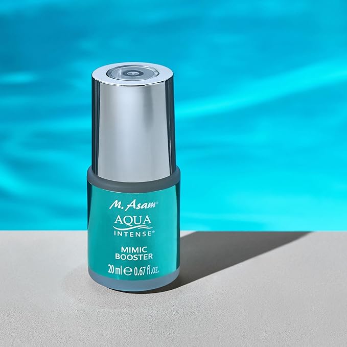 M. Asam AQUA INTENSE Mimic Booster Serum (0.67 Fl Oz) – Facial moisturizer with hyaluronic acid & high-tech peptide for targeted smoothing of expression lines, fragnance-free and vegan