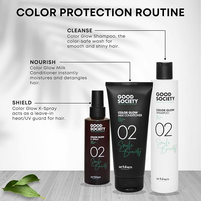 Artègo Good Society Color Glow Milk Conditioner (6.7 fl oz) – Lightweight Detangling Conditioner for Color-Treated Hair