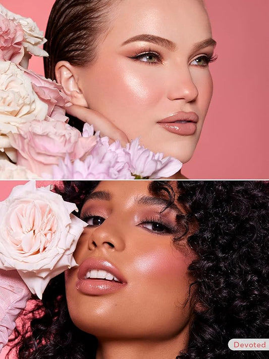 SHEGLAM Color Bloom Dayglow Liquid Blush Makeup for Cheeks Shimmer Finish - Devoted