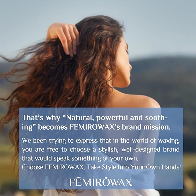 Wax Beads, 1lb Hard Wax Beans for Hair Removal Sensitive Skin with Chamomile Formula Waxing Beads for Full Body Brazilian Bikini Face Eyebrow at Home Wax Refill for Women Men