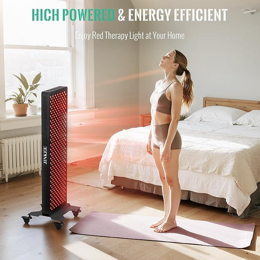 Red Light Therapy Panel, Full Body 500W High Power Device with 4 Wavelengths for Pain Relief & Muscle Recovery, Professional Grade 350 LEDs for Skin Care & Energy, Modular Design