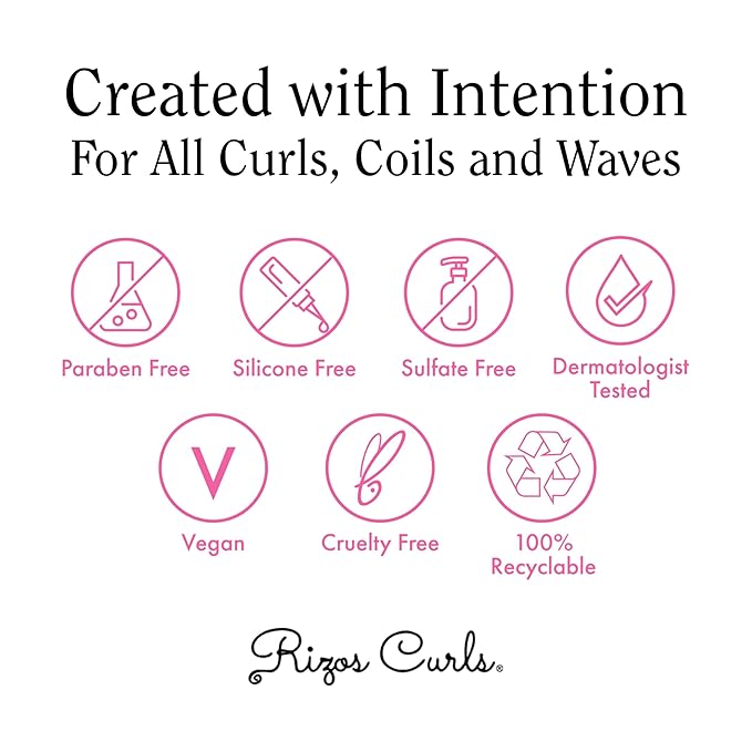 Rizos Curls Wash Day Bundle – Hydrating Shampoo & Deep Conditioner Set with Shea Butter for Every Curl Pattern 1a-4c – Gently Cleanses, Moisturizes, Softens & Adds Shine – Sulfate & Paraben Free