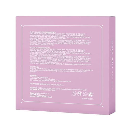 6PCS Cream Eyeshadow Stick Makeup Sets, Metallic And Matte Shimmer Eye Shadow Eye Brightener Stick Pencil Crayon, A10-Quartz Pink