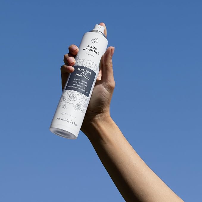 No nothing Very Sensitive Dry Shampoo - Fragrance Free, Talc-Free, Hypoallergenic, Vegan, Unscented Dry Shampoo for Sensitive Scalp - Absorbs Oil, Clear Finish, 5.3 oz