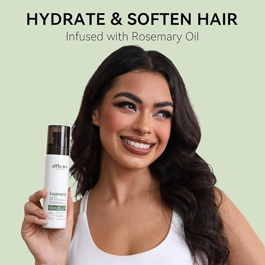 ALFHEIM Rosemary+ Leave-in Conditioner | Lightweight Hydrating & Smoothing Hair Mist | Frizz Control & Heat Protection | Suitable for Oily, Fine, and Dandruff-Prone Hair | 5.4 oz