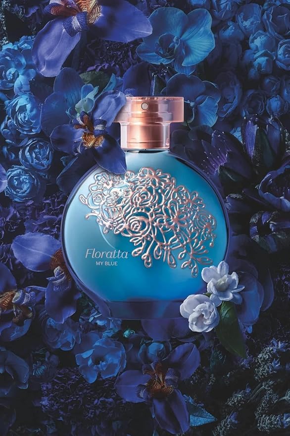O BOTICARIO Floratta My Blue Eau de Toilette, Long-Lasting, Woody Floriental Fragrance Perfume for Women, 2.5 Ounce