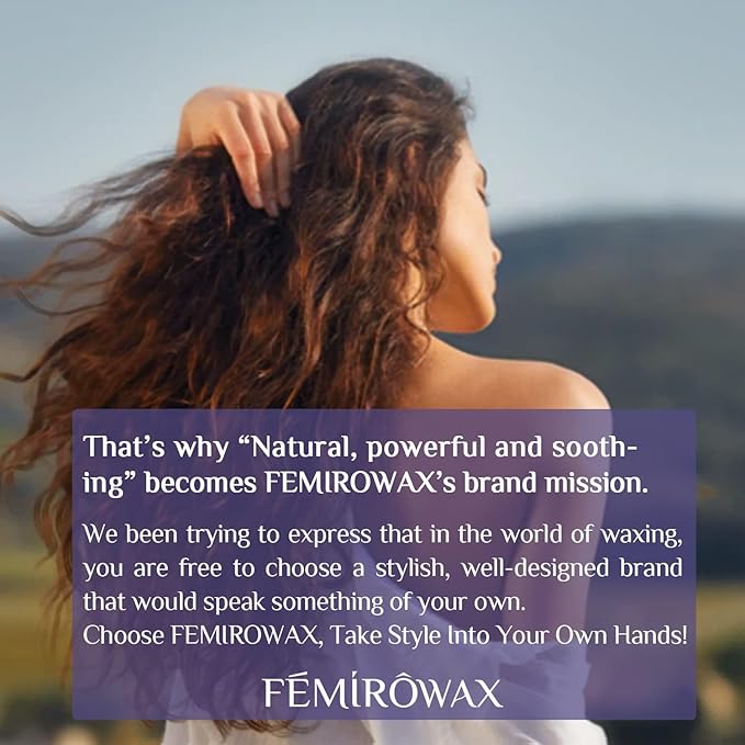 Wax Beads, 1lb Hard Wax Beans for Hair Removal Sensitive Skin with Lavender Formula Waxing Beads for Full Body Brazilian Bikini Face Eyebrow at Home Wax Refill for Women Men