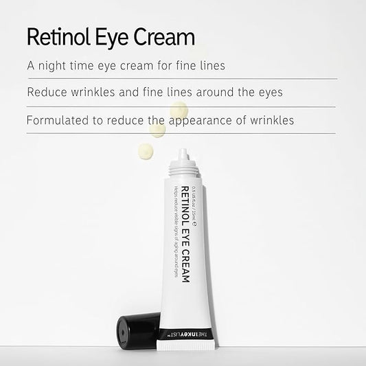 The INKEY List Retinol Eye Cream 0.5 Fl Oz, Reduce Wrinkles and Fine Lines, Night Cream, Vegan Friendly, Suitable For All Skin Types