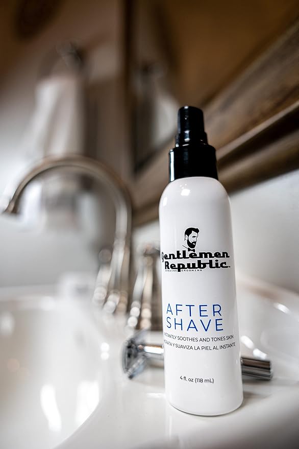 Gentlemen Republic 4oz After Shave - Refreshing and Hydrating Formula with Irritation Protection, 100% Alcohol-Free, Made in the USA
