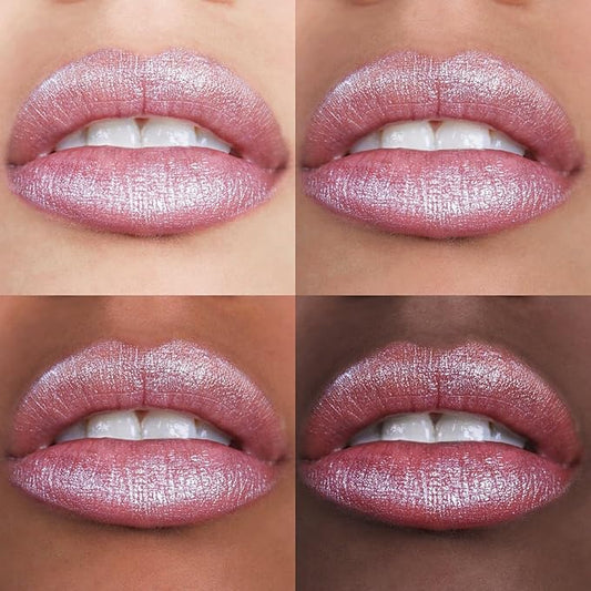 FOCALLURE Glisten Opal Shine Lipstick, High Impact Lip Color, Moisturizing Tinted Lip Balm, Lightweight & Hydrating Formula for Lip Care, GUEST FORM SKY