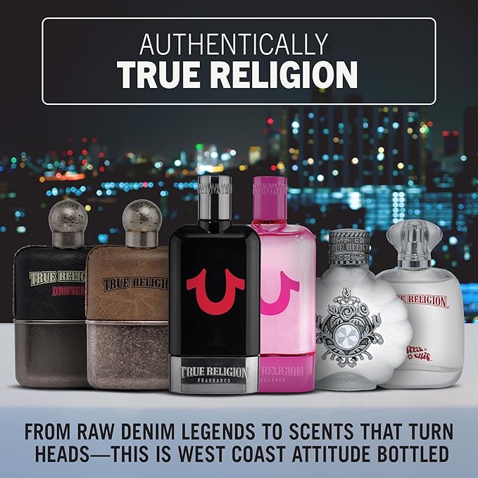 True Religion Fragrance for Women - Eau De Parfum Spray, Perfume for Women, Fruity, Floral & Amber Fragrance, EDP, Designer Scent for Her, Long Lasting - 3.4 fl oz (100 mL)