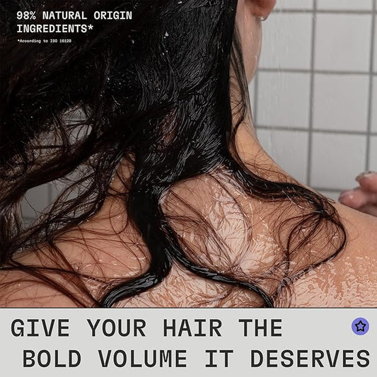 Bold Volume Hair Conditioner, EWG Verified, Infused with Rice Protein and Biotin, For Fine Hair, Volumizing + Texture, Clean Ingredients, Vegan, Fruity Scent, 8 Fl Oz