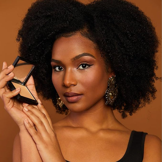 REINA REBELDE Cafecito On Your Face Finishing Powder | Blurring Pressed Powder| Smooth Matte Finish | Long-lasting | Cruelty Free and Vegan | For Medium Skin Tones