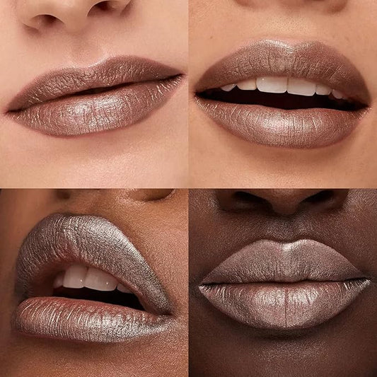 FOCALLURE Glisten Opal Shine Lipstick, High Impact Lip Color, Moisturizing Tinted Lip Balm, Lightweight & Hydrating Formula for Lip Care, COWGIRL