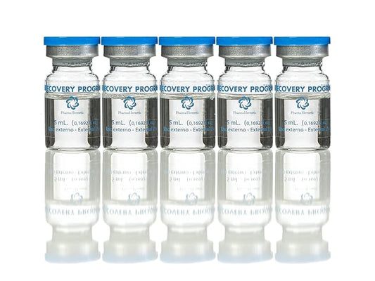 Pharma Hermetic Hair Growth Serum SP55, Professional 7 Week Hair Regrowth Kit, Scalp Serum For Thinning Hair with Biotin, Caffeine and Peptide Complex for Women and Men, Hair Serum (5x5mL)