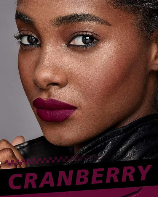 Mulberry Lipstick Long Lasting, Matte Liquid Lipsticks for Women Non Transfer Smudgeproof Smooth and Easy to Appy Cruelty Free Lip Color, M66 Cranberry