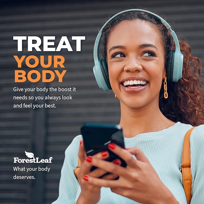 ForestLeaf Multi Collagen Pills with Hyaluronic Acid + Vitamin C | Hydrolyzed Collagen Supplements for Women or Men | Multi Collagen Capsules Peptides for Skin, Wrinkles, 240