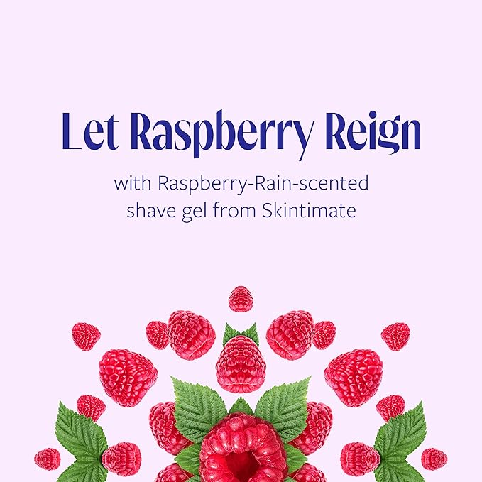 Skintimate Raspberry Rain Shave Gel for Women, 3 Pack | Skintimate Shaving Cream for Women, Womens Shaving Cream, Shave Cream, Shaving Foam, Womens Shave Gel, Pack of 3, 7oz each