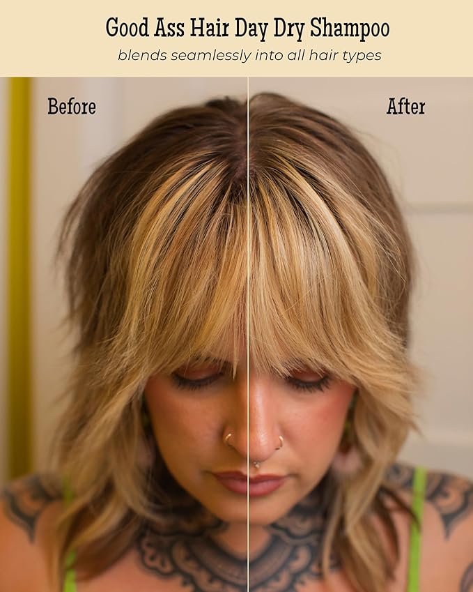 Good A- Hair Day Dry Shampoo Powder – Non-Aerosol, Talc-Free, All-Natural – Absorbs Oil, Refreshes Hair Between Washes, Handmade in USA, Unscented