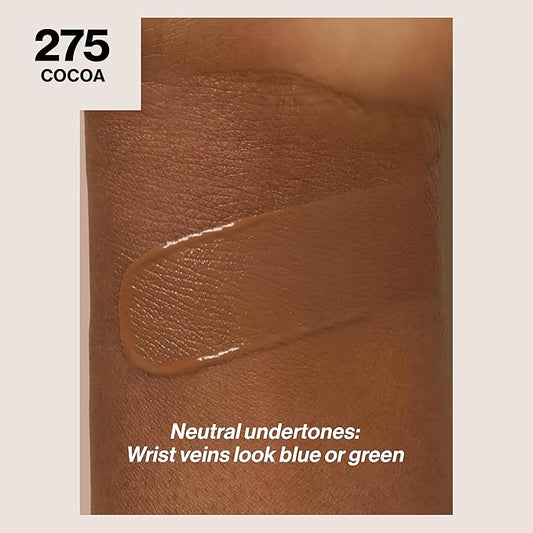 Revlon Liquid Foundation, ColorStay Face Makeup for Combination & Oily Skin, SPF 15, Medium-Full Coverage with Matte Finish, 520 Cocoa, 1 Fl Oz