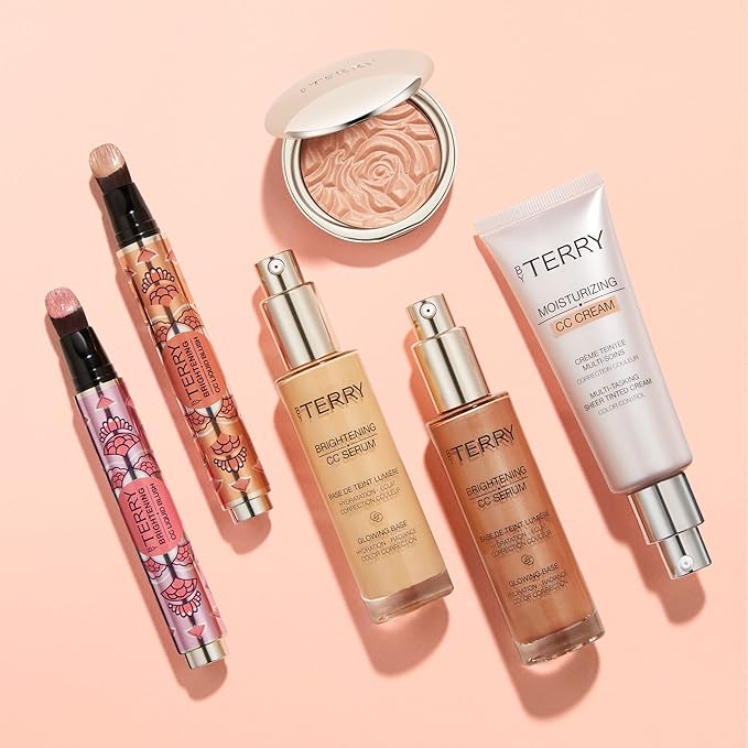 By Terry Brightening CC Serum, Hydrating, Brightening, Illuminating & Color Correcting Skin Primer For Your Face, Sunny Flash, 1 fl oz