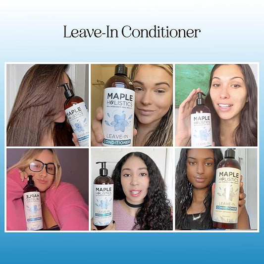 Leave In Conditioner for Dry Damaged Hair - Ultra Moisturizing Deep Conditioner for Dry Damaged Hair and Frizz Control with Silk Amino Acids - Smoothing Leave In for Curly Hair Moisturizer