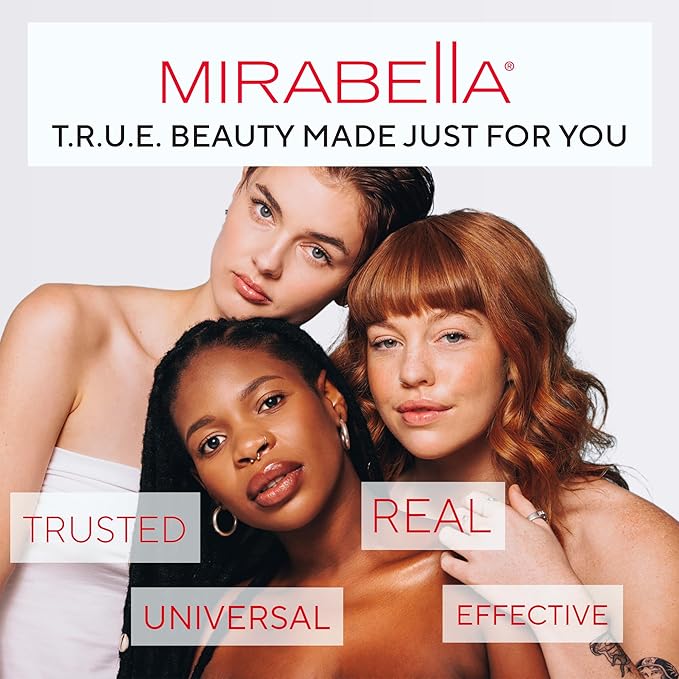 MIRABELLA - Pure Press Foundation, HD-Finish Pressed Powder, Buildable Mineral Pressed Powder Compact with Nourishing Jojoba, Age-Defying Makeup for All Skin Types, Original Medium/Dark IV