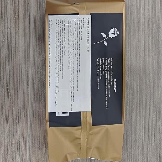 Charmonic Depilatory Wax, 17.5 Oz Hard Body Wax Beans for Women Men, Hair Removal European Beads 500g/1.1 lb (rose)