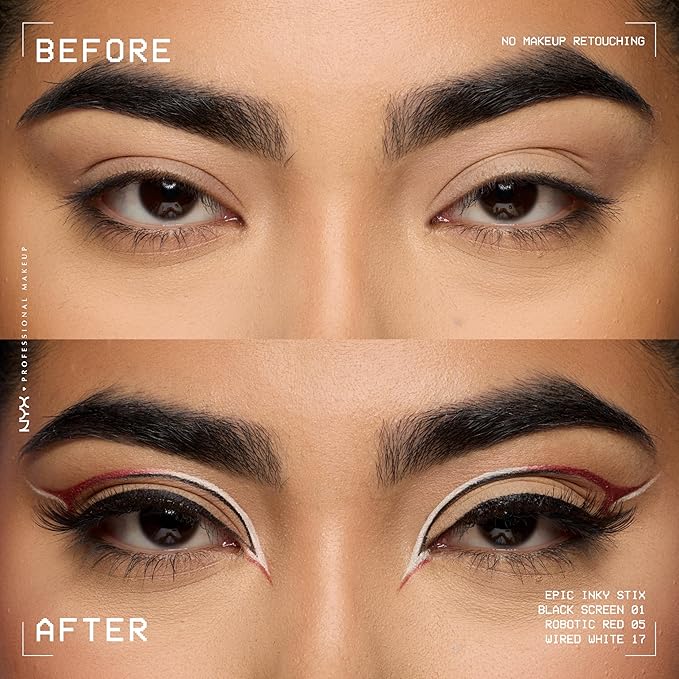 NYX PROFESSIONAL MAKEUP Epic Inky Stix Eyeliner, Mechanical Cream Gel Eyeliner, Waterproof Formula With Up To 24HR Wear - 02 Ember Energy (Matte Warm Brown)